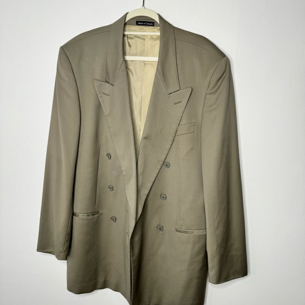 Yves Saint Laurent wool blazer in tan